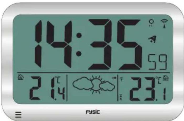 Fysic FKW2200 - Bij normal gebruik worden de volgende gegevens weergegeven: - 1