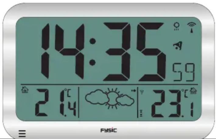 Fysic FKW2200 - Clock display: - 1