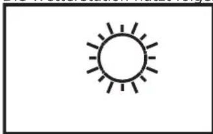 Fysic FKW2200 - Anpassen der Wettersymbole zu einem späteren Zeitpunkt: - 1