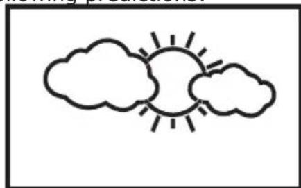 Fysic FKW2200 - To adjust the weather icons at a later time: - 2