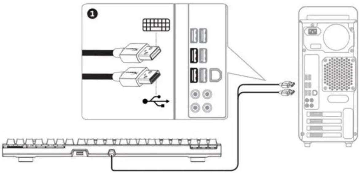 HYPERX Alloy FPS Pro - Keyboard Installation: - 1
