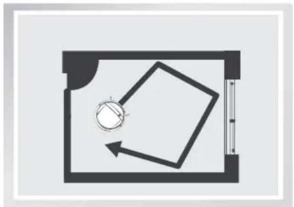ECOVACS Deebot DM88 - Programmiertes Reinigungsmuster (Standardmuster) - 1