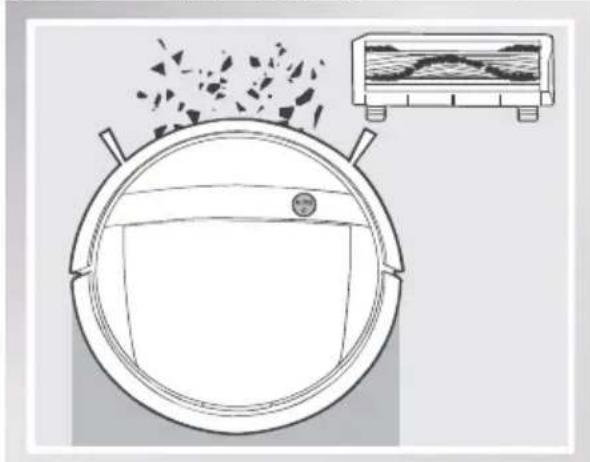 ECOVACS Deebot DM88 - Selección de una opción de aspiración - 1