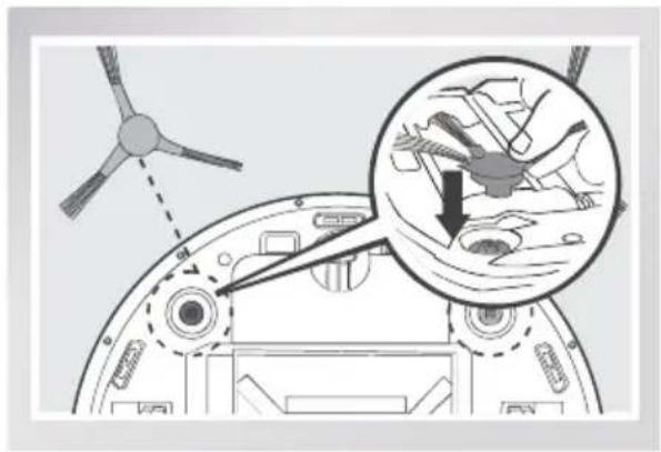 ECOVACS Deebot DM88 - Installazione delle spazzole laterali - 1