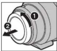 PANASONIC Leica DG Elmarit 200mm f2.8 - Attaching/Detaching the Lens - 1