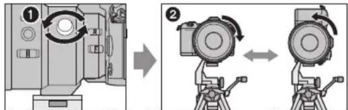 PANASONIC Leica DG Elmarit 200mm f2.8 - Changement de l'orientation verticale/horizontale - 1