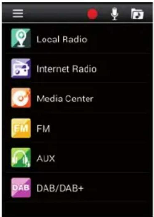 Imperial Dabman i150 - Main menu - 1