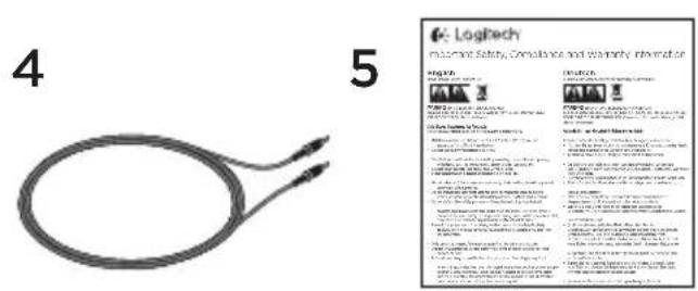 LOGITECH Z537 - A csomag tartalma - 2