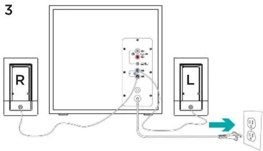 LOGITECH Z537 - Set-up - 3