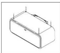 POLK S60 - Ajout de pieds de fixation en caoutchouc avec endos adhesif (S30, S35, S20, S15, S10) - 2
