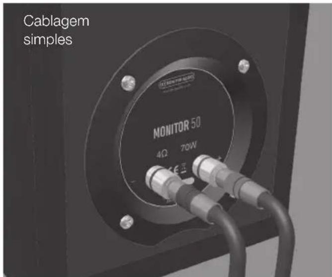 MONITOR AUDIO C150 - Configurações da cablagem - 1