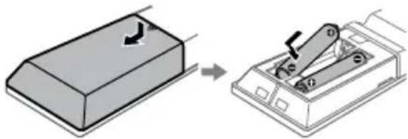 SONY MHCV21D - Insertion des piles - 1