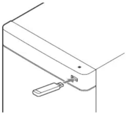 SONY HTRT4 - Verbind het USB-apparaat met de (USB)-poort. - 1