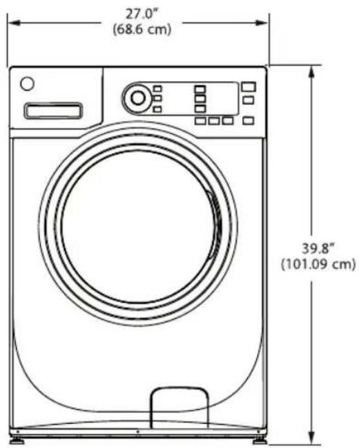 WHIRLPOOL AWG 1212PRO - ABMESSAGENGEN FÜR INSTALLATION - 1
