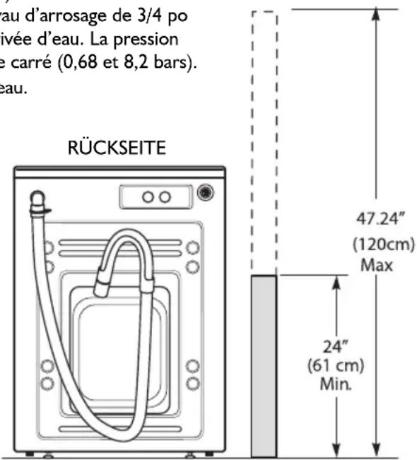 WHIRLPOOL AWG 1212PRO - Exigences de vidange - 1