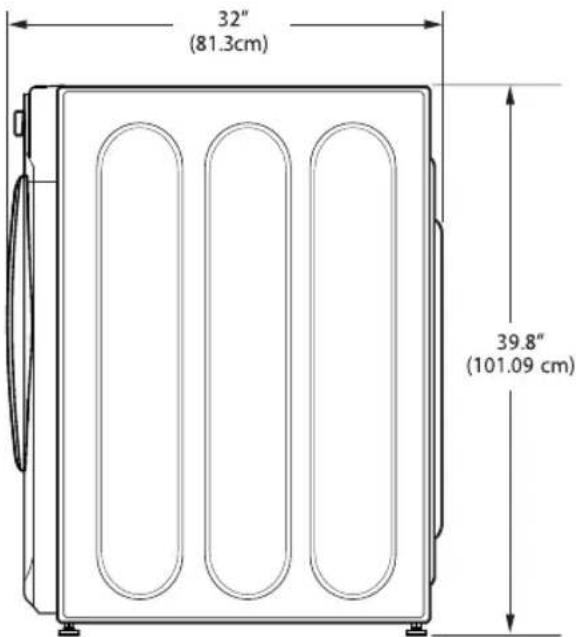 WHIRLPOOL AWG 1212PRO - DIMENSIONES APROXIMADAS - 2