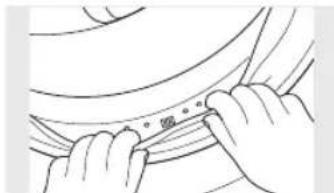 WHIRLPOOL AWG 1212PRO - Pulizia della guarnizione dell'oblo - 2