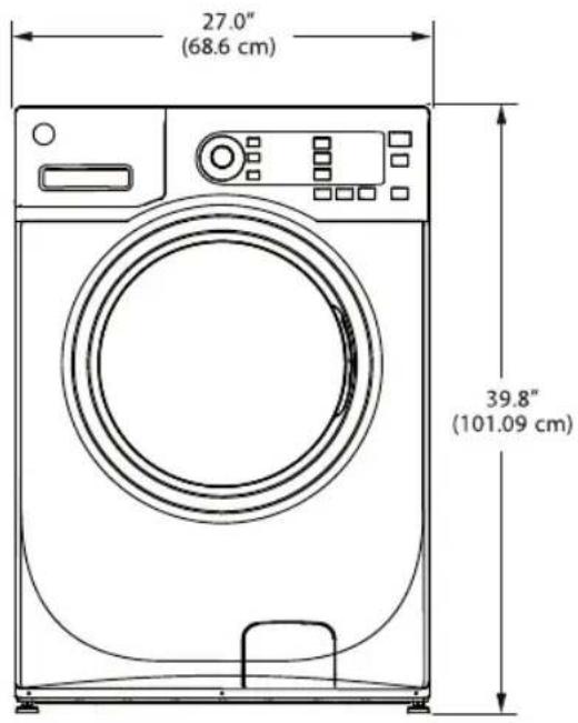 WHIRLPOOL AWG 1212PRO - ROUGH-IN DIMENSIONS - 1