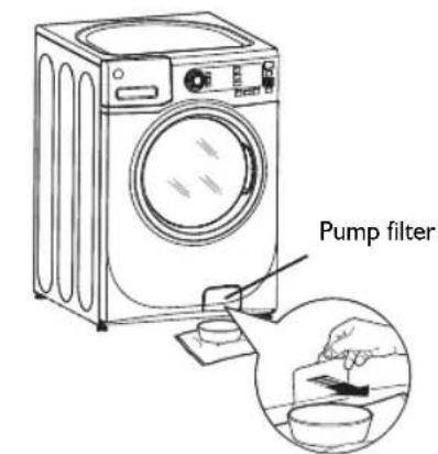 WHIRLPOOL AWG 1212PRO - Pulizia del filtro della pompa - 1