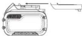 DEWALT DCR027 - Transportar la bateria FLEXVOLTTM - 1
