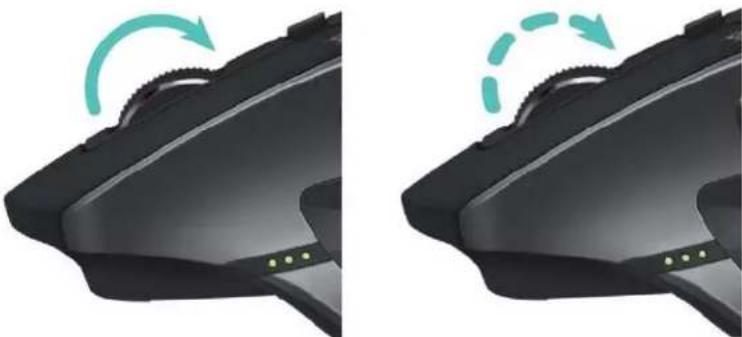 LOGITECH MX Master 2S - Roulette de défilament s'adaptant à la vitesse - 1