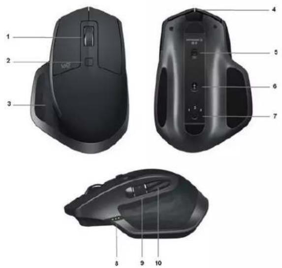 LOGITECH MX Master 2S - APERÇU DE LA SOURIS MX MASTER 2S - 1