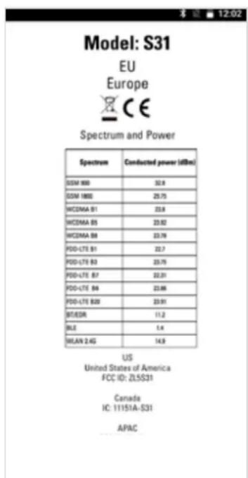 CAT S31 - AFFICHER L'ETIQUETTE ÉLECTRONIQUE - 1