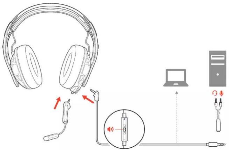 PLANTRONICS RIG 500 Pro - Set up your headset - 1