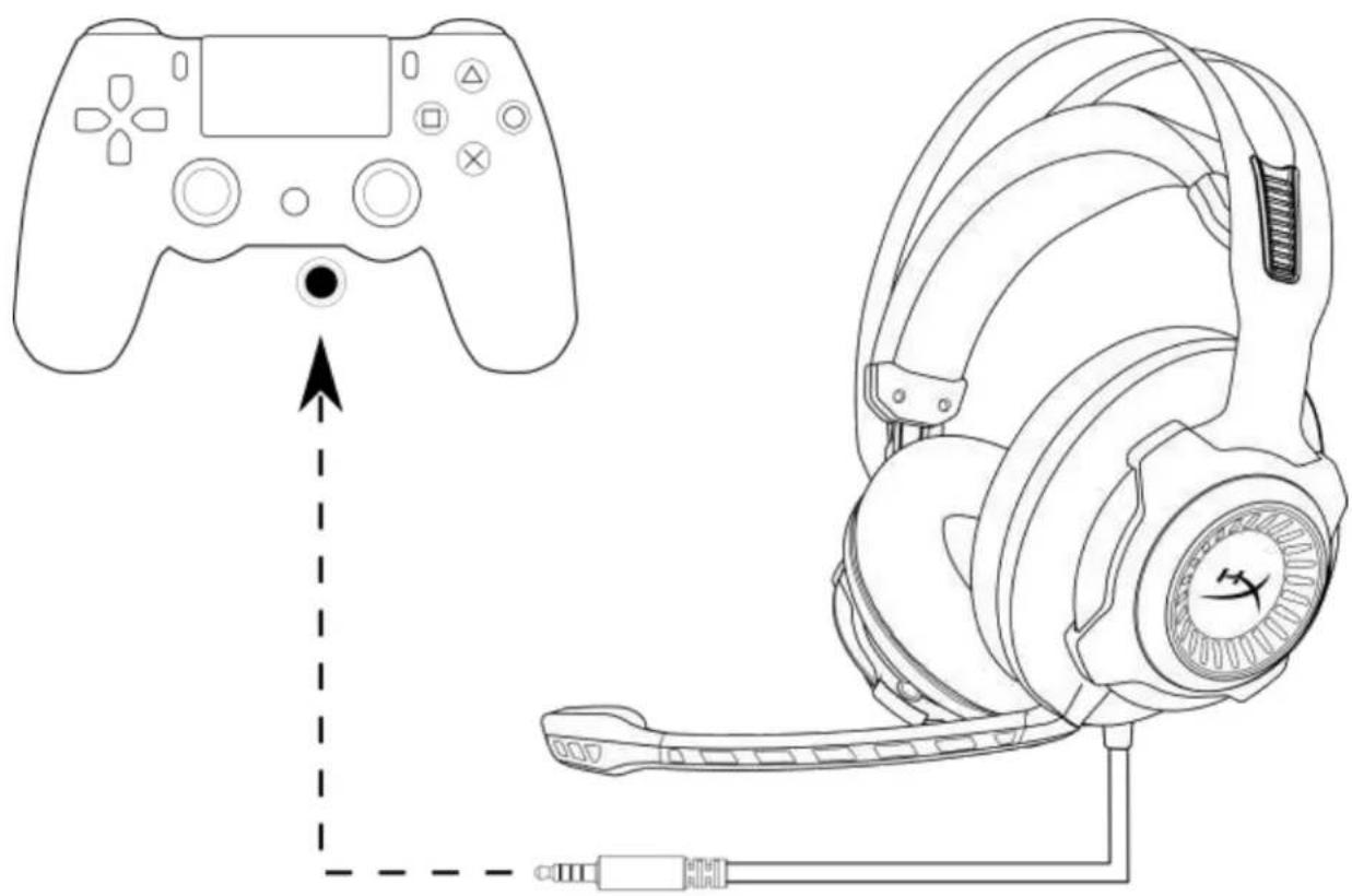 HYPERX Cloud Revolver S - Utilisation (PS4 ^TM &amp; PS4 ^TM Pro) avec une connexion directe 3,5 mm - 1