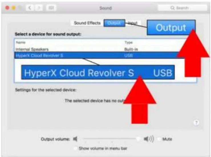 HYPERX Cloud Revolver S - Configurações com a Placa de som USB (Mac) - 3
