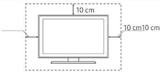SAMSUNG UE49NU8000 - Providing proper ventilation for your TV - 1