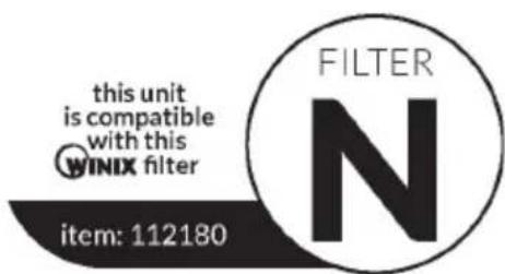 Winix NK305 - To purchase replacement Winix filters: - 1