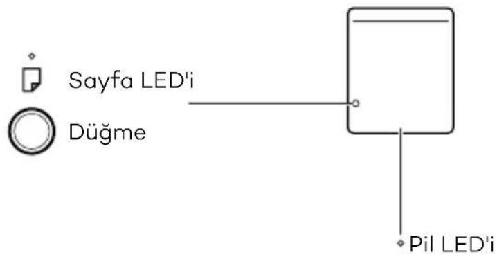 WACOM Bamboo Slate - Dügme ve LED goftergesi - 1