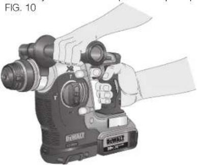 DEWALT DCH273 - Posición adecuada de las manos (Fig. 10) - 1