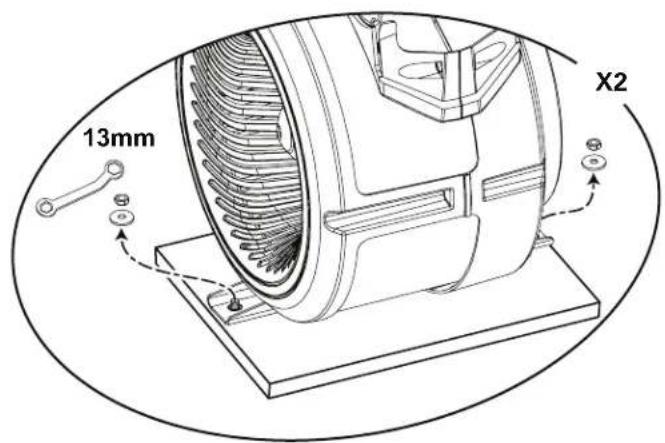 BOWFLEX Max Trainer M3 - Fixez la glissière au châssis puis relâchez le châssis de la plaque de livraison - 3