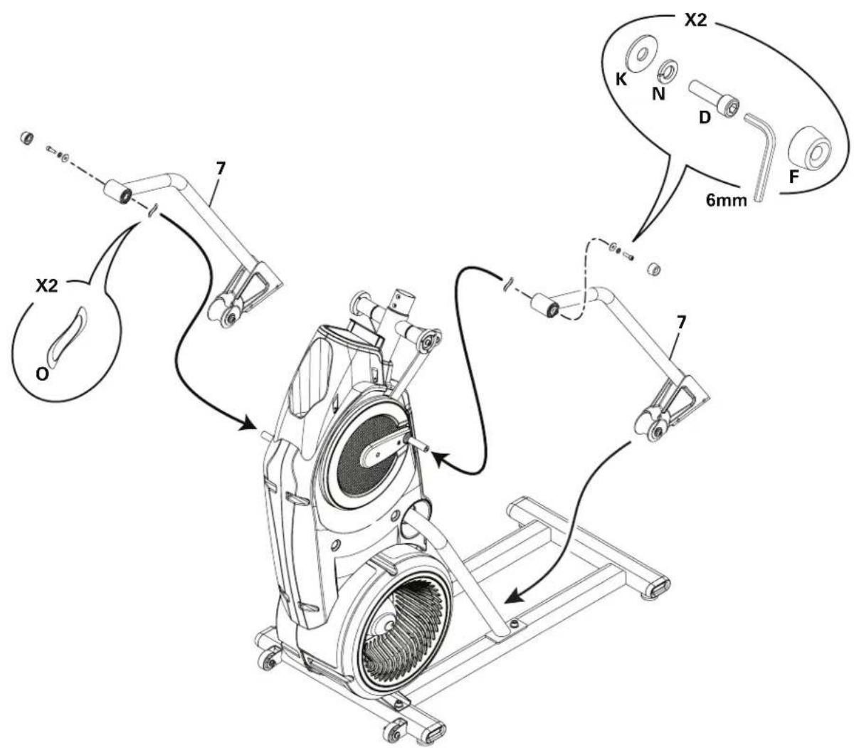 BOWFLEX Max Trainer M3 - Fixez les pieds sur le cadre - 2
