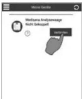 MEDISANA BS 410 Connect - A) Verbinden Sie ihre Waage mit dem Smartphone* - 4
