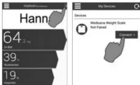 MEDISANA BS 410 Connect - A) Connectez le pèse-personne à votre smartphone* - 3