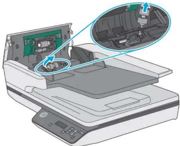 HP ScanJet Pro 3500 f1 - Remplacez les rouleaux de séparation et le capot - 5
