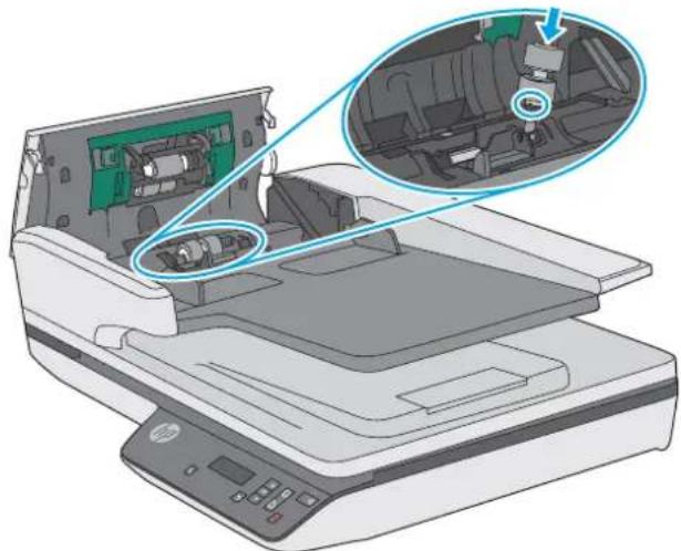 HP ScanJet Pro 3500 f1 - Remplacez les rouleaux de séparation et le capot - 6