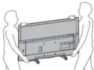 SONY KD43XF7596 - Laitteen kuljettaminen ja siirtäminen - 1