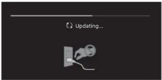 SONY KD43XF7596 - Når [En ny softwareopdatering til TV-systemet er tilgængelig...] meddelelsen vises. - 1