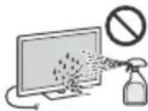 SONY KD43XF7596 - Television näytön pinnan ja kotelon käsitteleminen ja puhdistaminen - 1