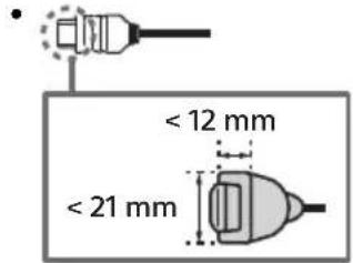 < 12 mm < 21 mm
