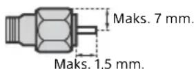SONY KD43XF7596 - Anbefaling for kontakt av F type - 1