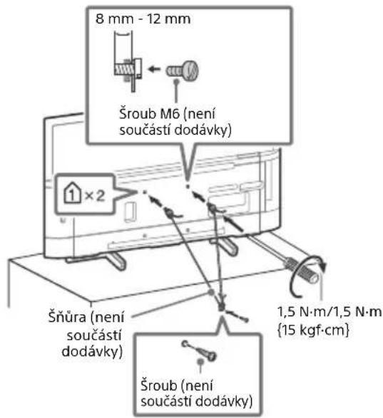 SONY KD43XF7596 - Ochrana před převrácením - 2