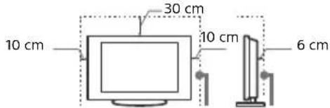 SONY KD43XF7596 - Állványon történő használat esetén - 1