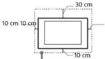 SONY KD43XF7596 - Installation an der Wand - 1