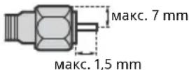 SONY KD43XF7596 - Препоръки за конектор тип F - 1