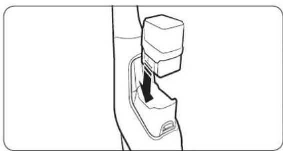 SAMSUNG POWERstick VS6000 - Een batterij plaatsen en verwijderen - 2